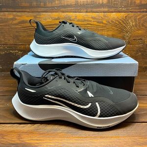 Nike Air ZM Pegasus 37 Shield Zoom Black White Platinum Men Running CQ7935-002